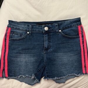 Joe's Jeans Kids Denim Shorts with Pink Stripes